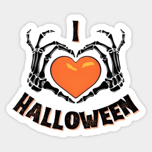 I Heart Halloween Sticker